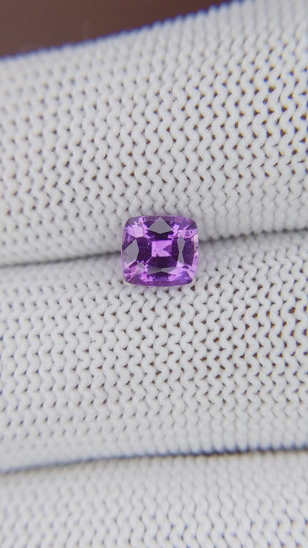 1.08 Ct. Purple Sapphire from Ceylon (Sri Lanka) Size Video