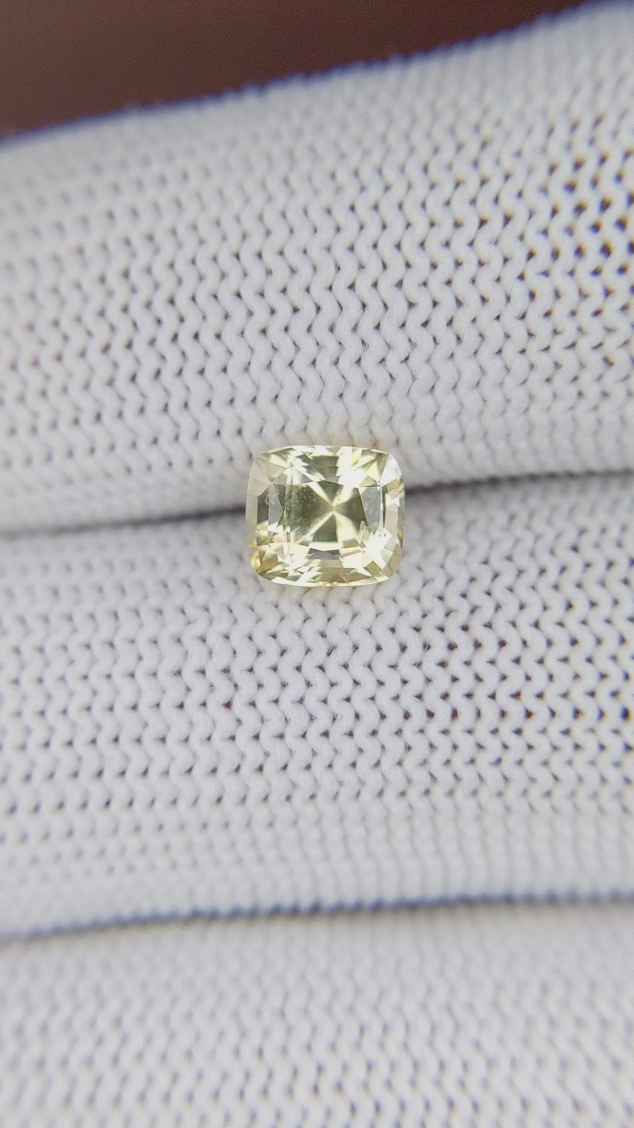 1.50 Ct. Yellow Sapphire from Madagascar Size Video