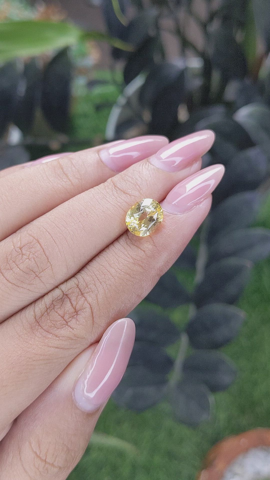3.56 Ct. Yellow Sapphire from Tanzania Size Video