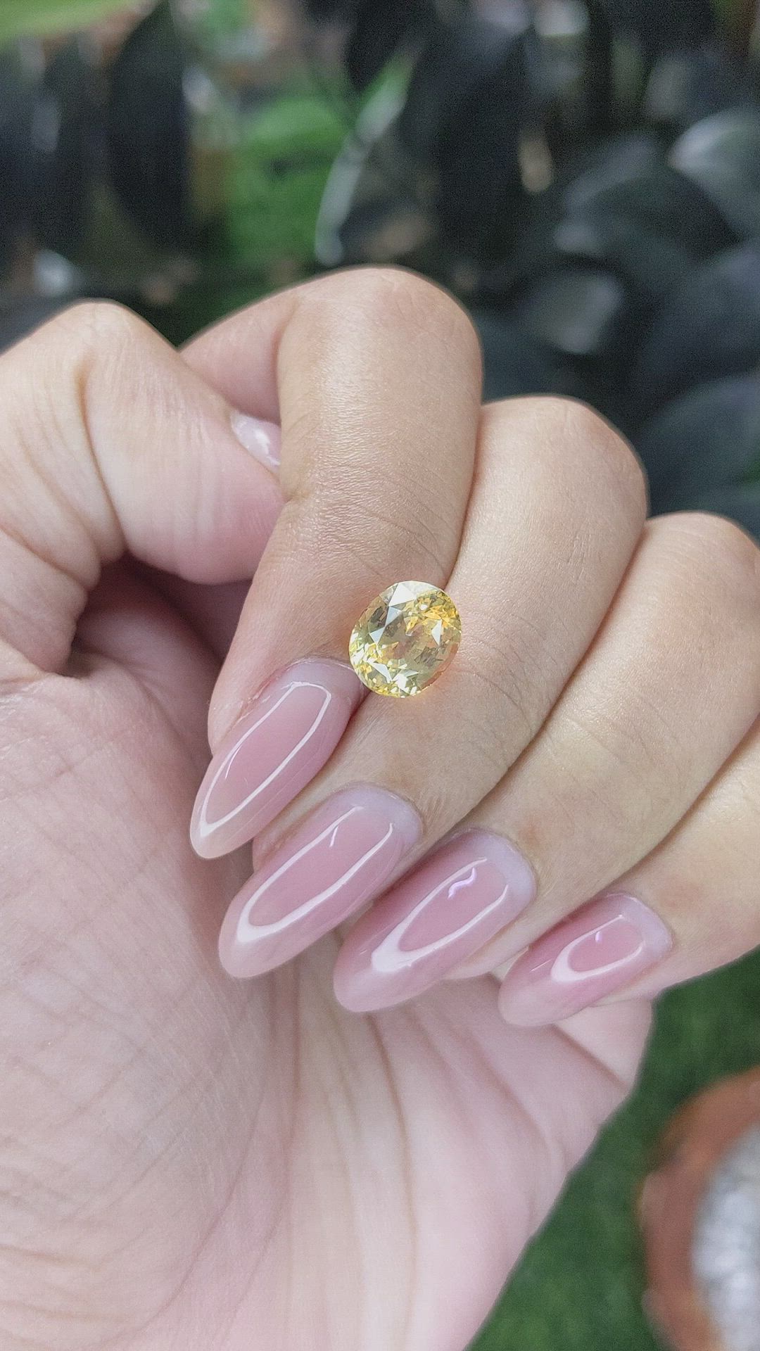 3.56 Ct. Yellow Sapphire from Tanzania Size Video
