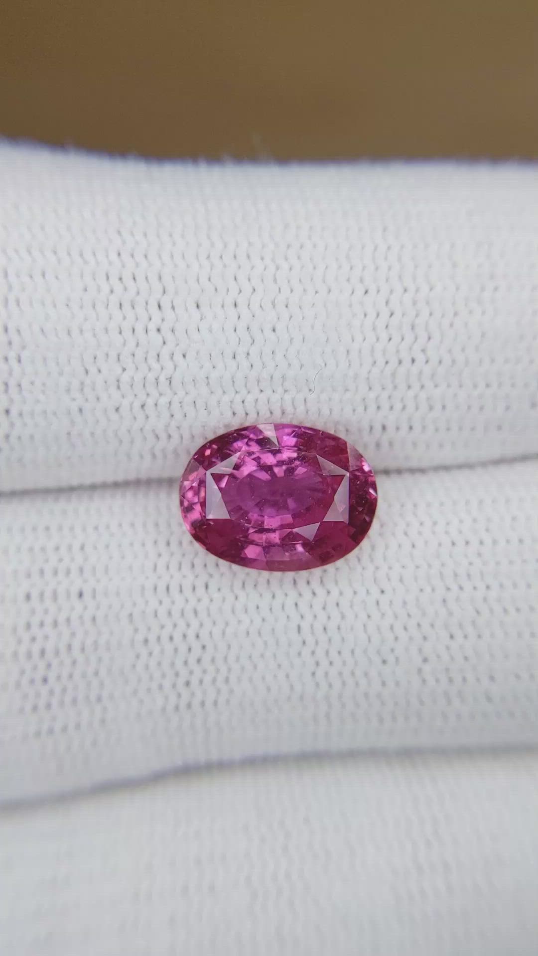 4.15 Ct. Purplish Pink Sapphire from Madagascar Size Video