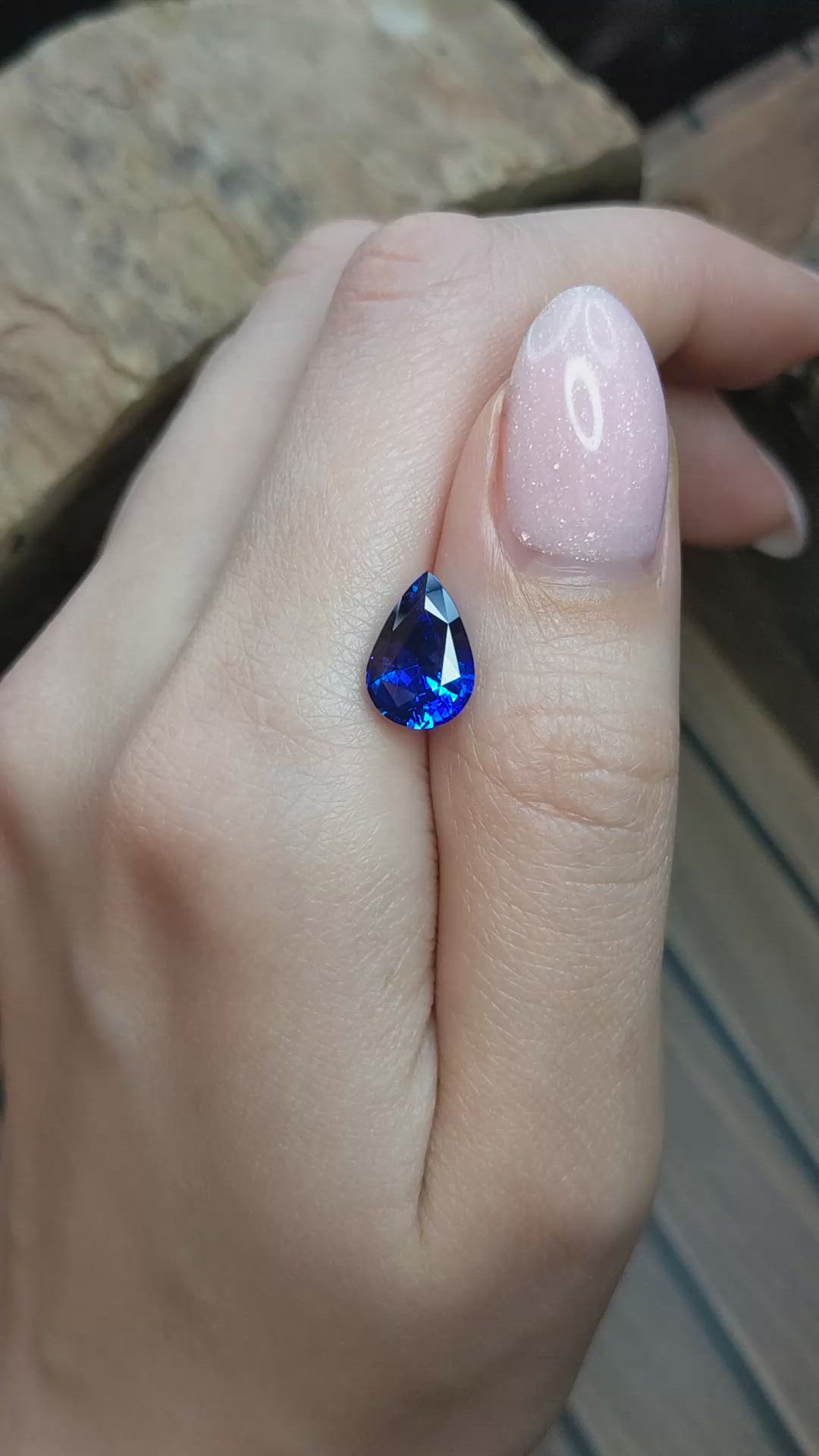 4.01 Ct. Blue Sapphire from Madagascar Size Video