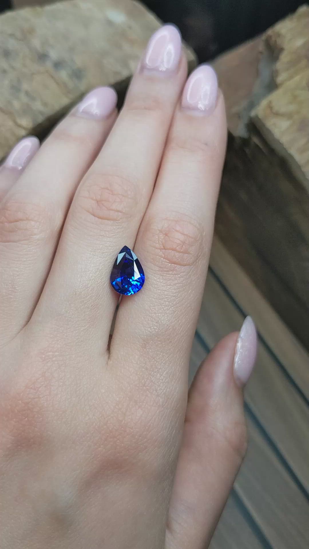 4.01 Ct. Blue Sapphire from Madagascar Size Video