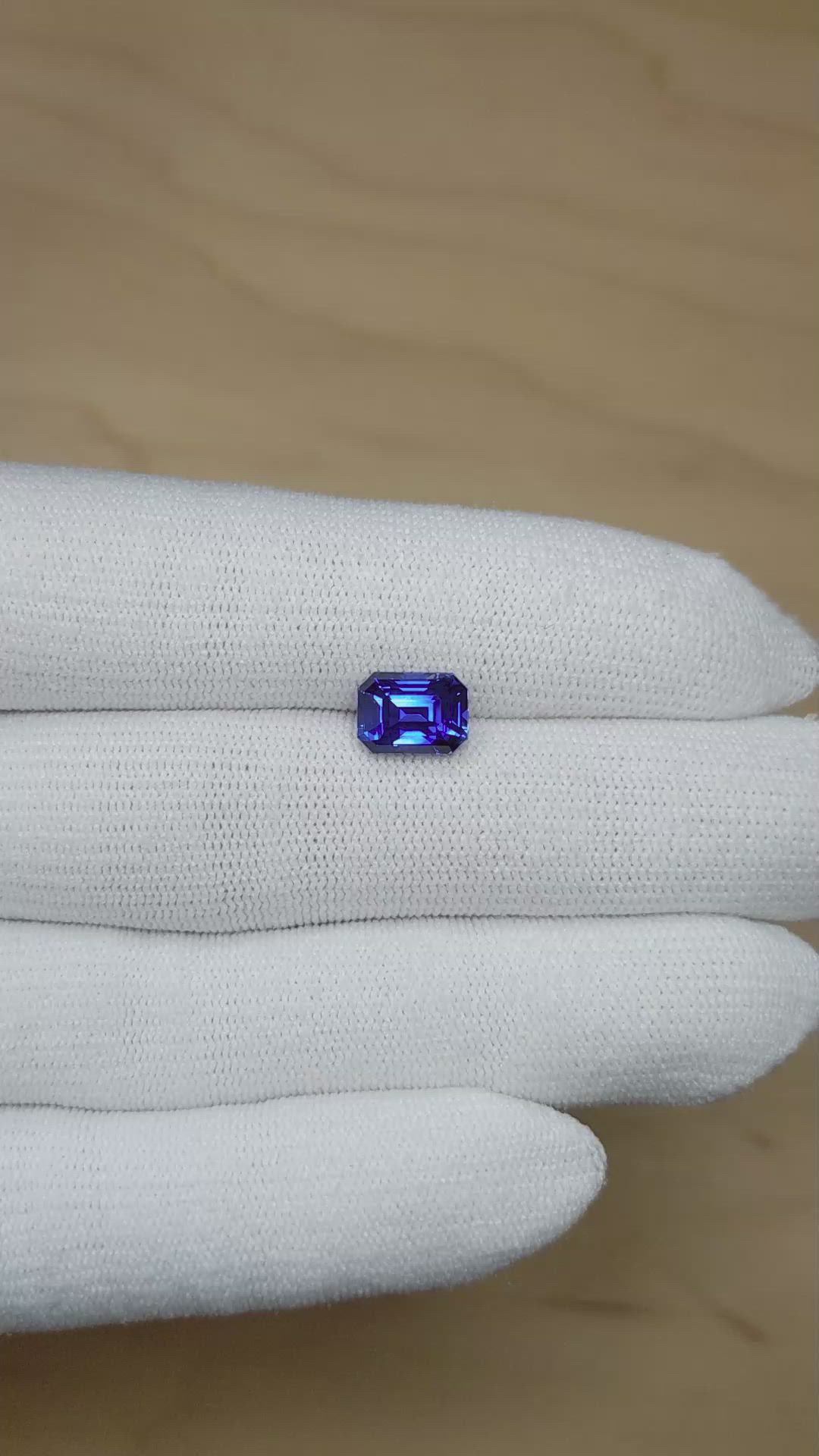 3.58 Ct. Blue Sapphire from Ceylon (Sri Lanka) Size Video
