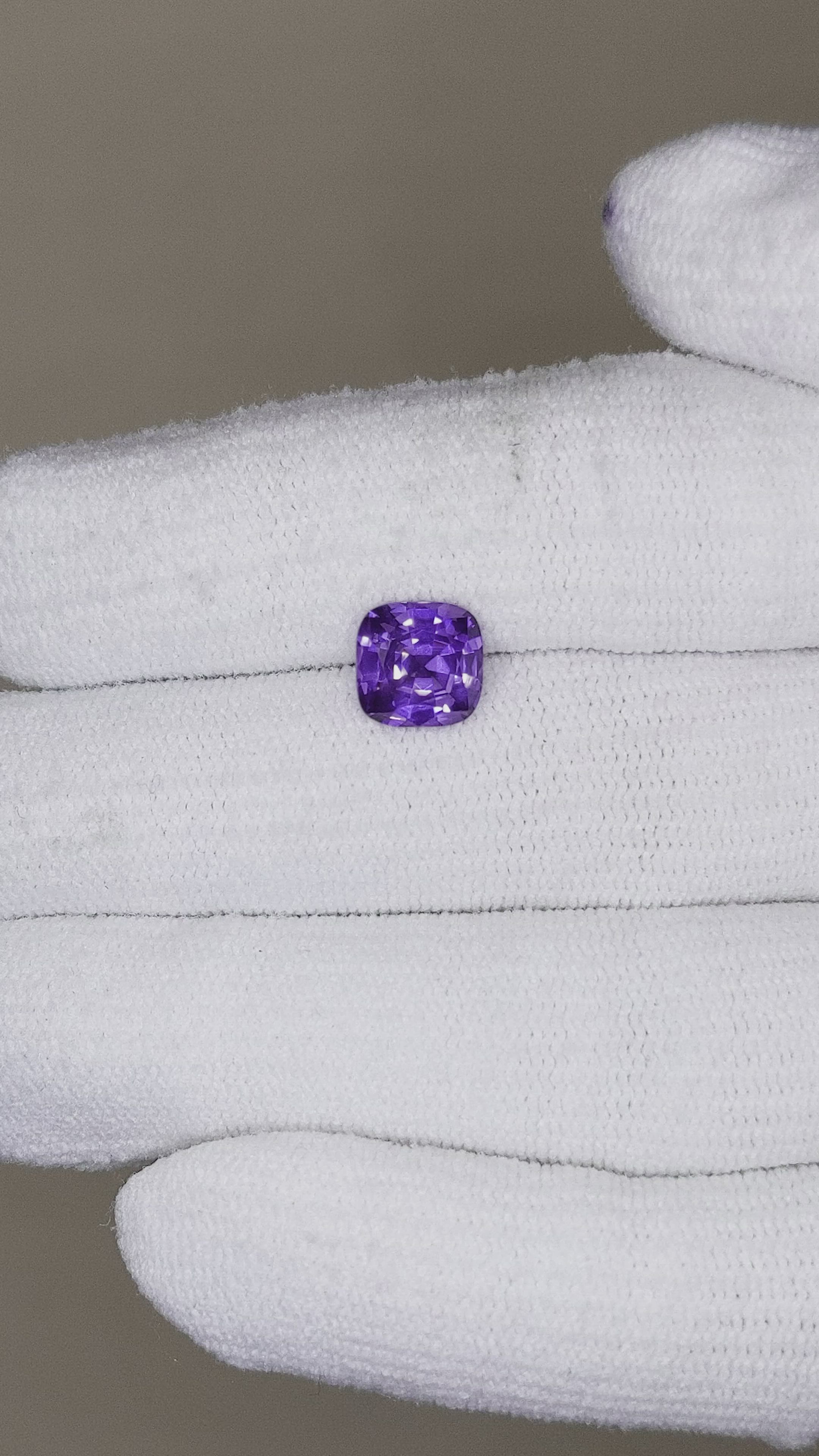 1.89 Ct. Purple Sapphire from Ceylon (Sri Lanka) Size Video