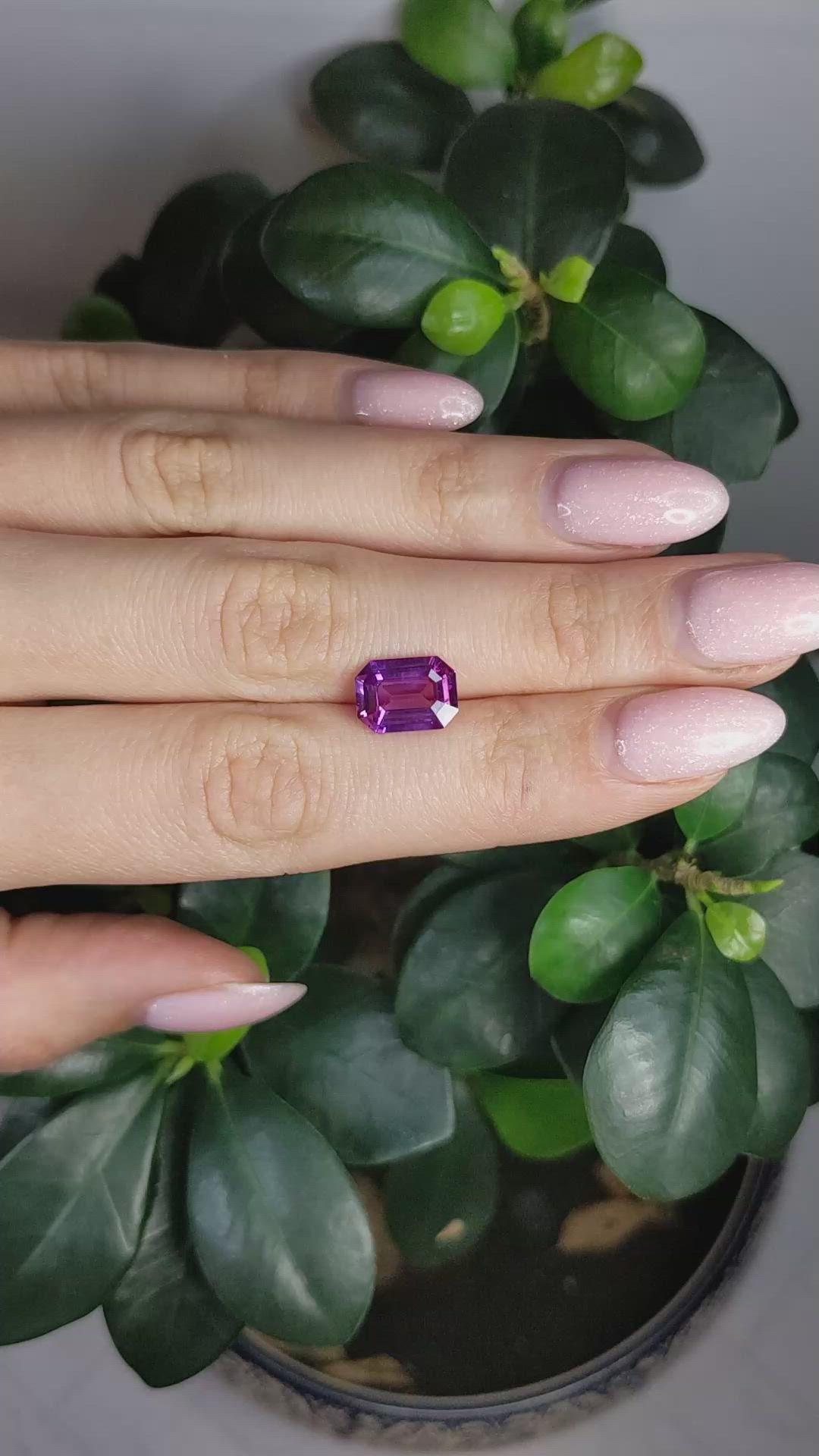 3.64 Ct. Pink Sapphire from Ceylon (Sri Lanka) Size Video