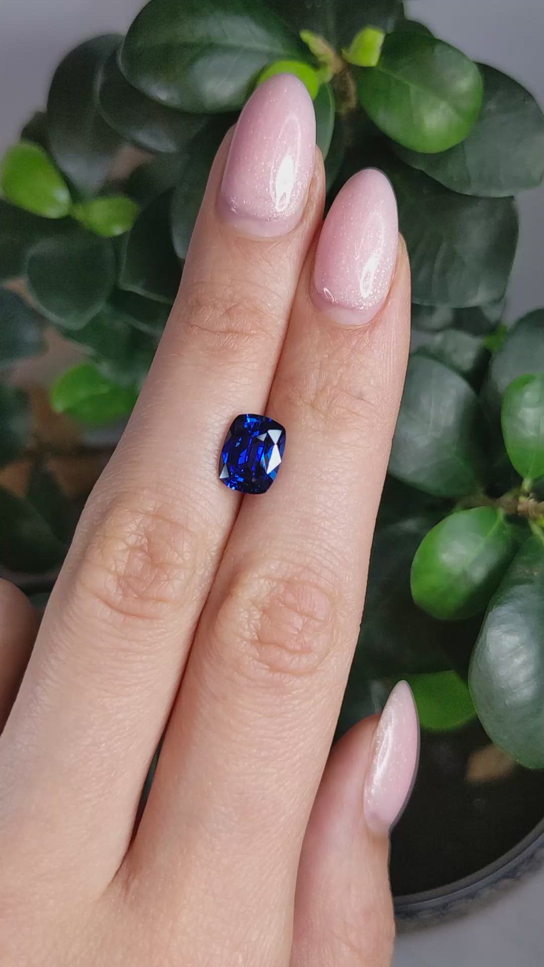 3.10 Ct. Blue Sapphire from Madagascar Size Video