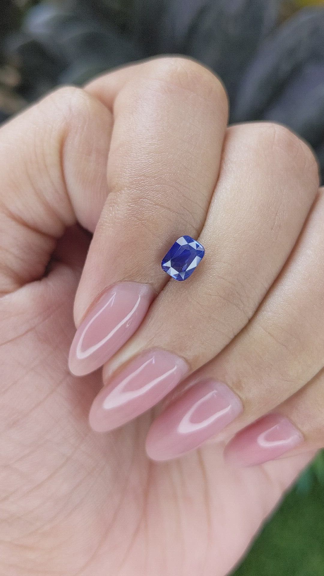 1.02 Ct. Blue Sapphire from Africa Size Video