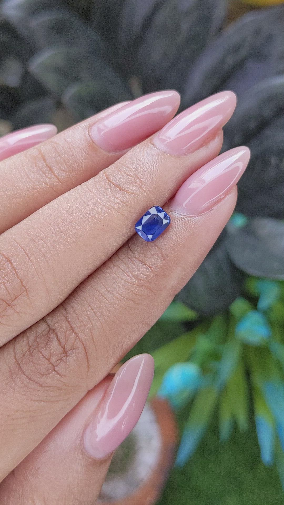1.02 Ct. Blue Sapphire from Africa Size Video