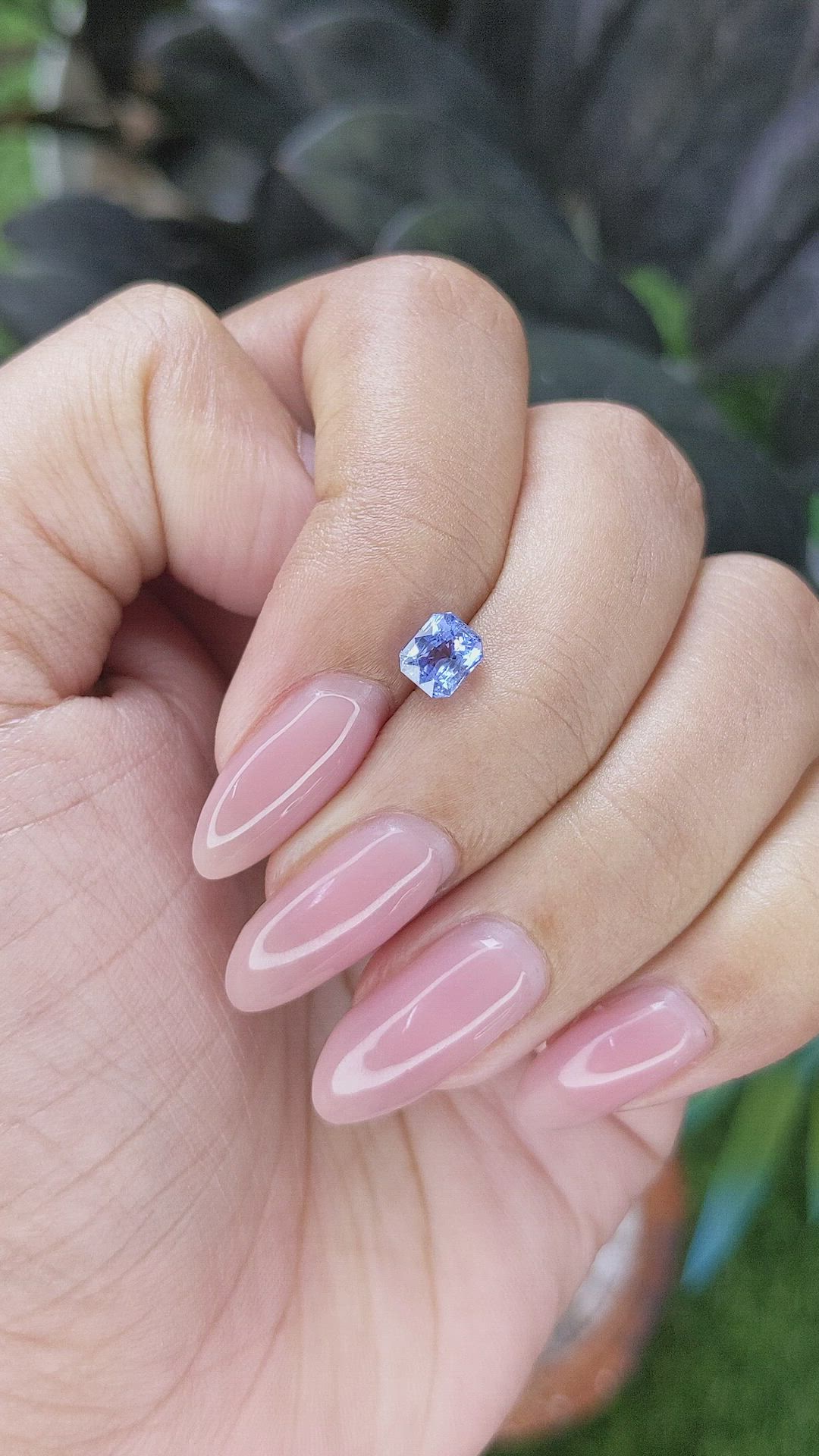 0.99 Ct. Blue Sapphire from Africa Size Video