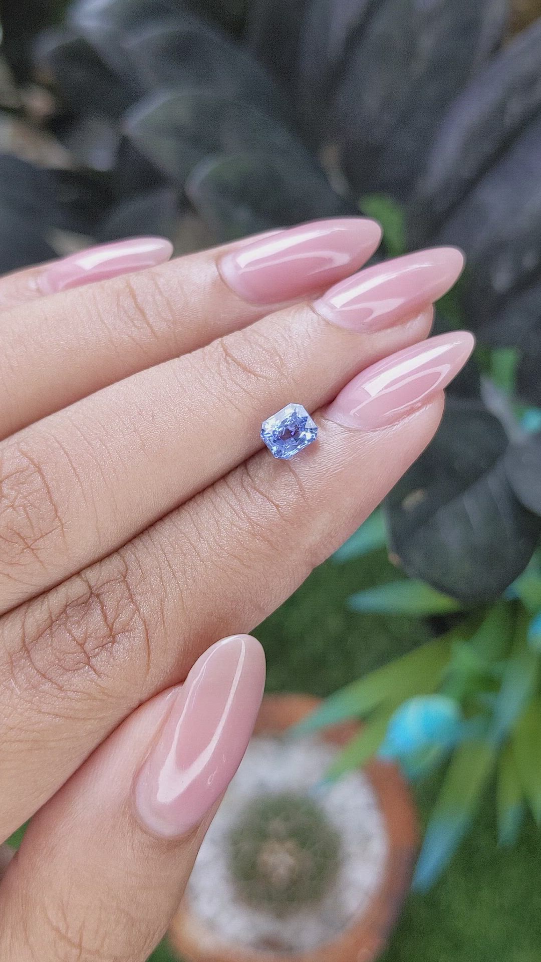 0.99 Ct. Blue Sapphire from Africa Size Video
