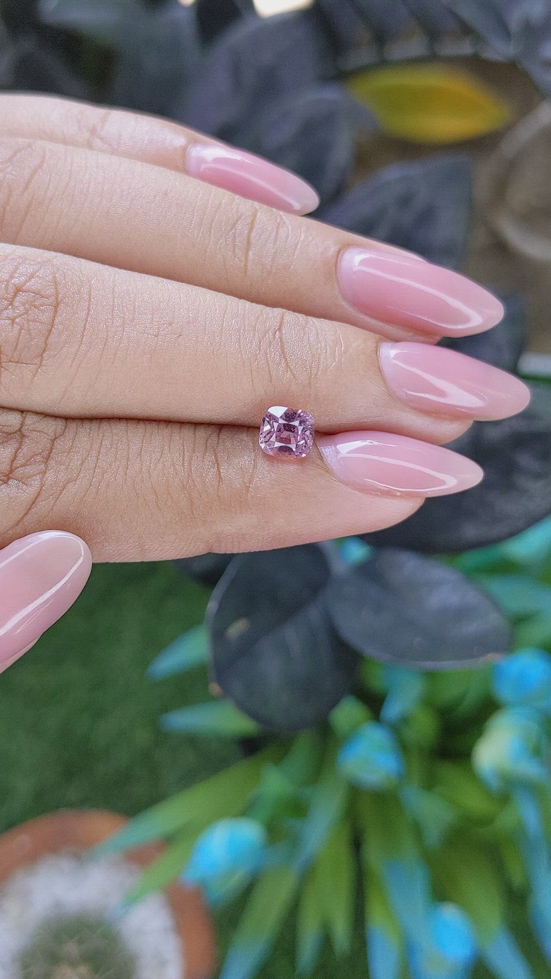 1.11 Ct. Purplish Pink Sapphire from Africa Size Video