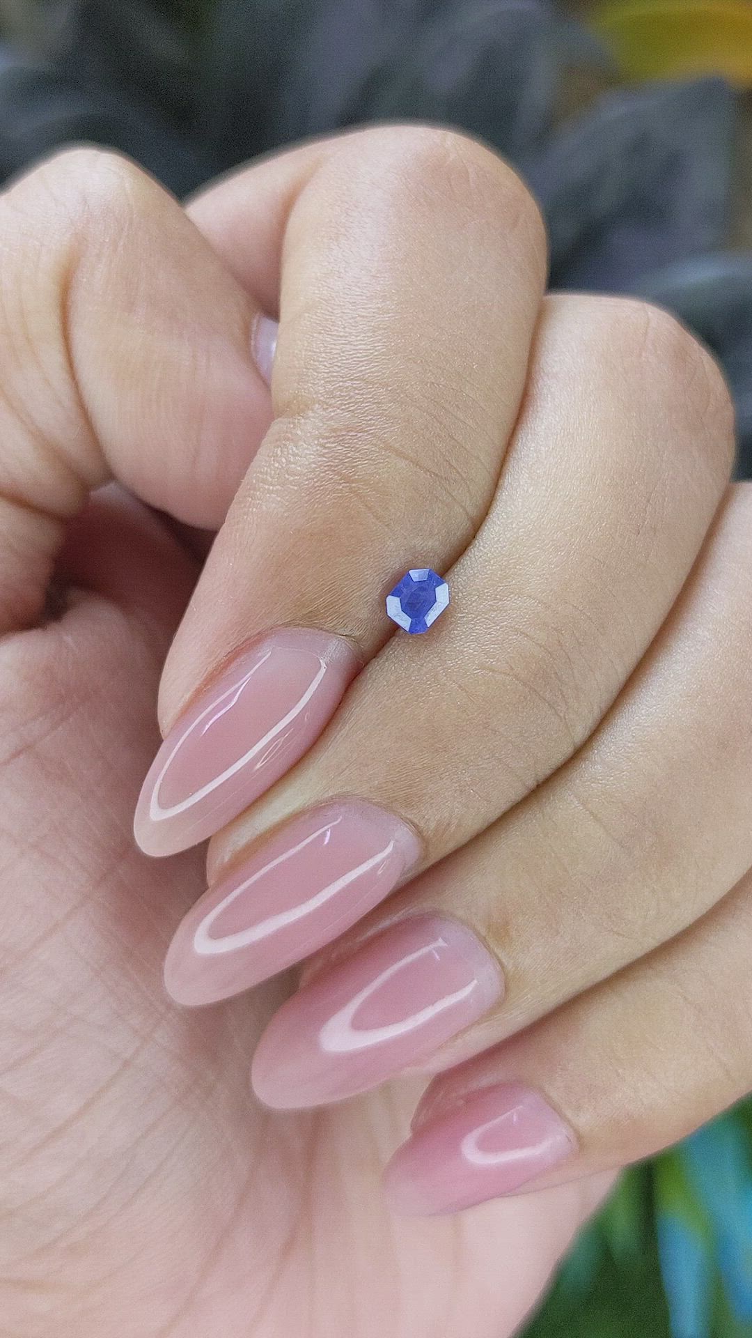 0.26 Ct. Blue Sapphire from Africa Size Video