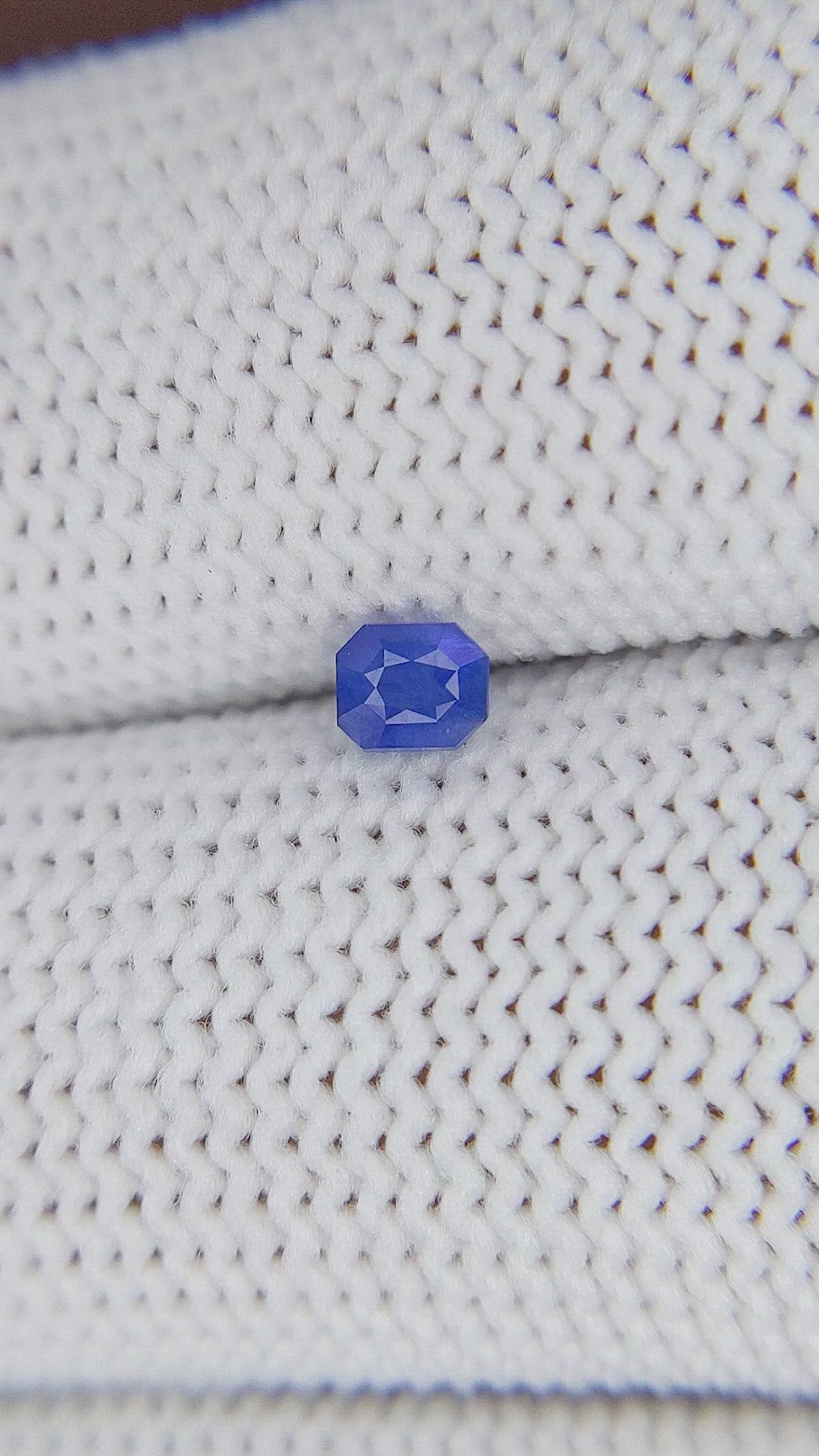0.26 Ct. Blue Sapphire from Africa Size Video