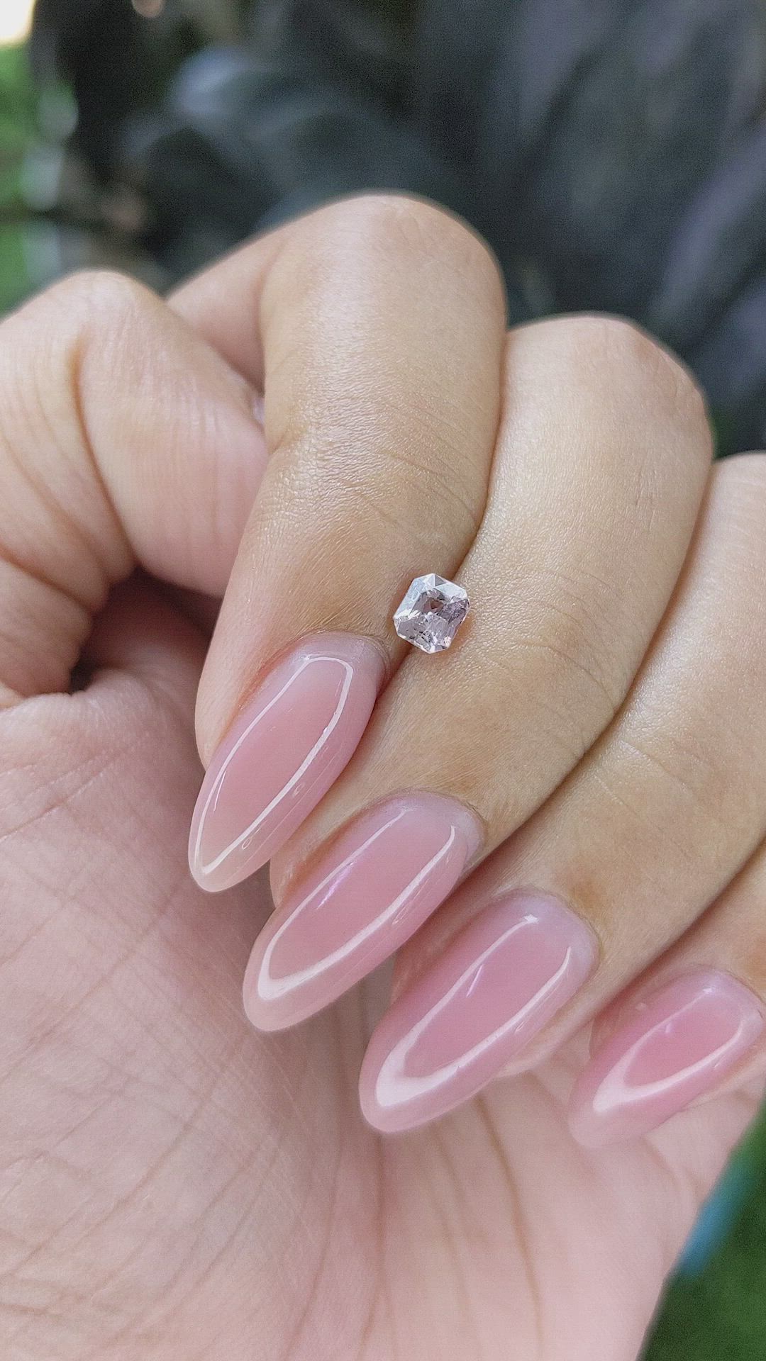 0.42 Ct. Purplish Pink Sapphire from Africa Size Video