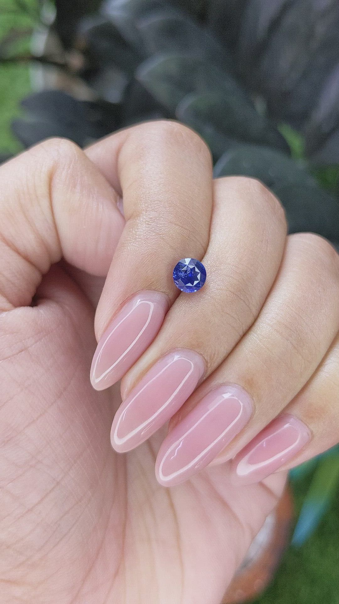 1.03 Ct. Blue Sapphire from Africa Size Video