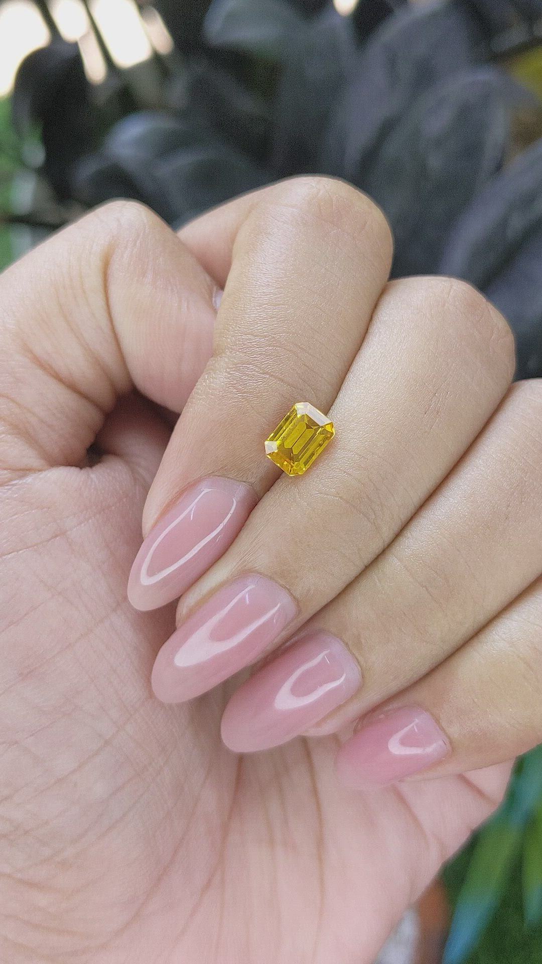 1.15 Ct. Yellow Sapphire from Africa Size Video