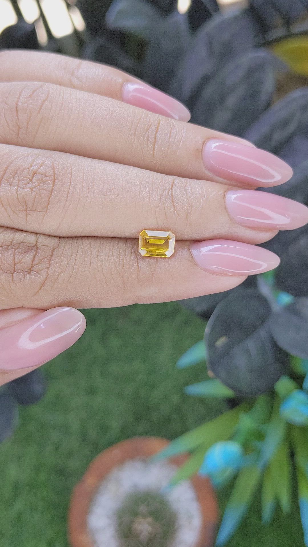 1.15 Ct. Yellow Sapphire from Africa Size Video