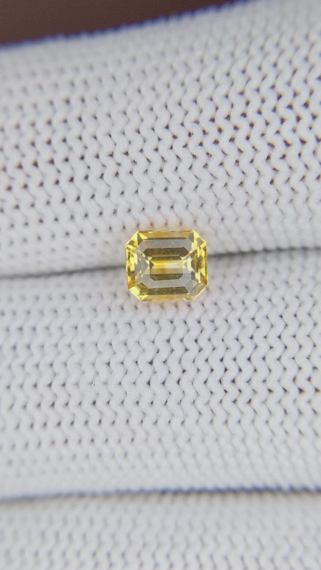 1.11 Ct. Yellow Sapphire from Africa Size Video