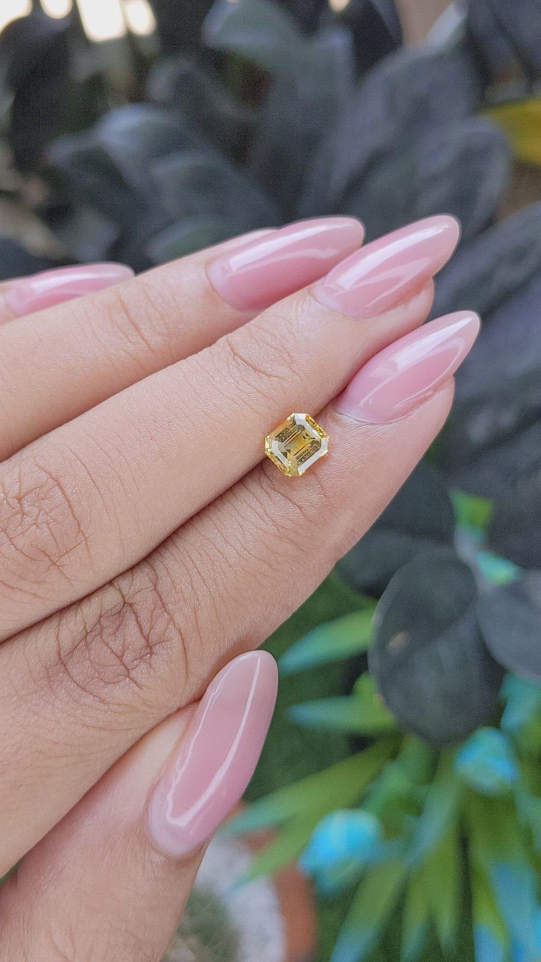 1.11 Ct. Yellow Sapphire from Africa Size Video