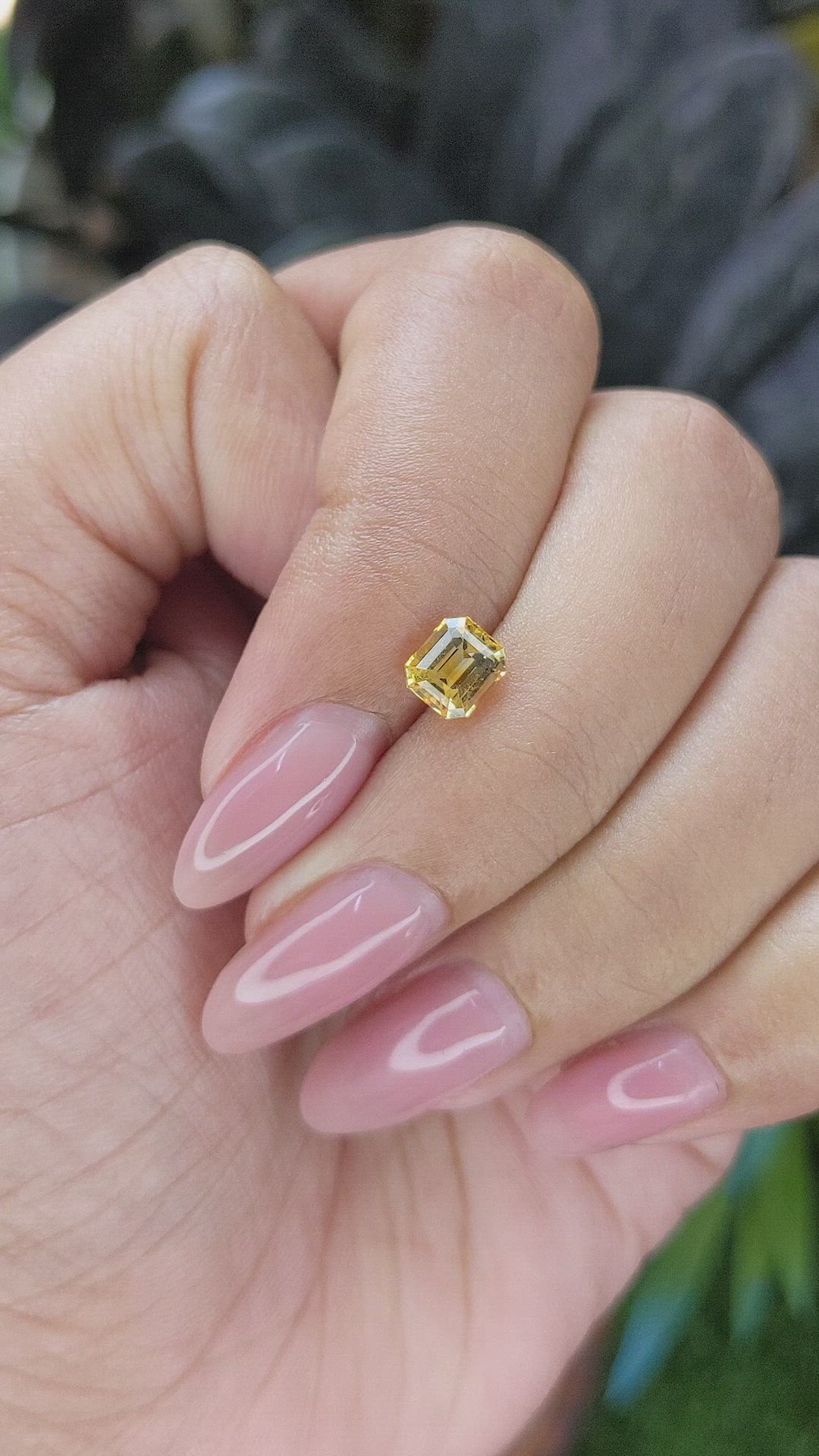 1.11 Ct. Yellow Sapphire from Africa Size Video