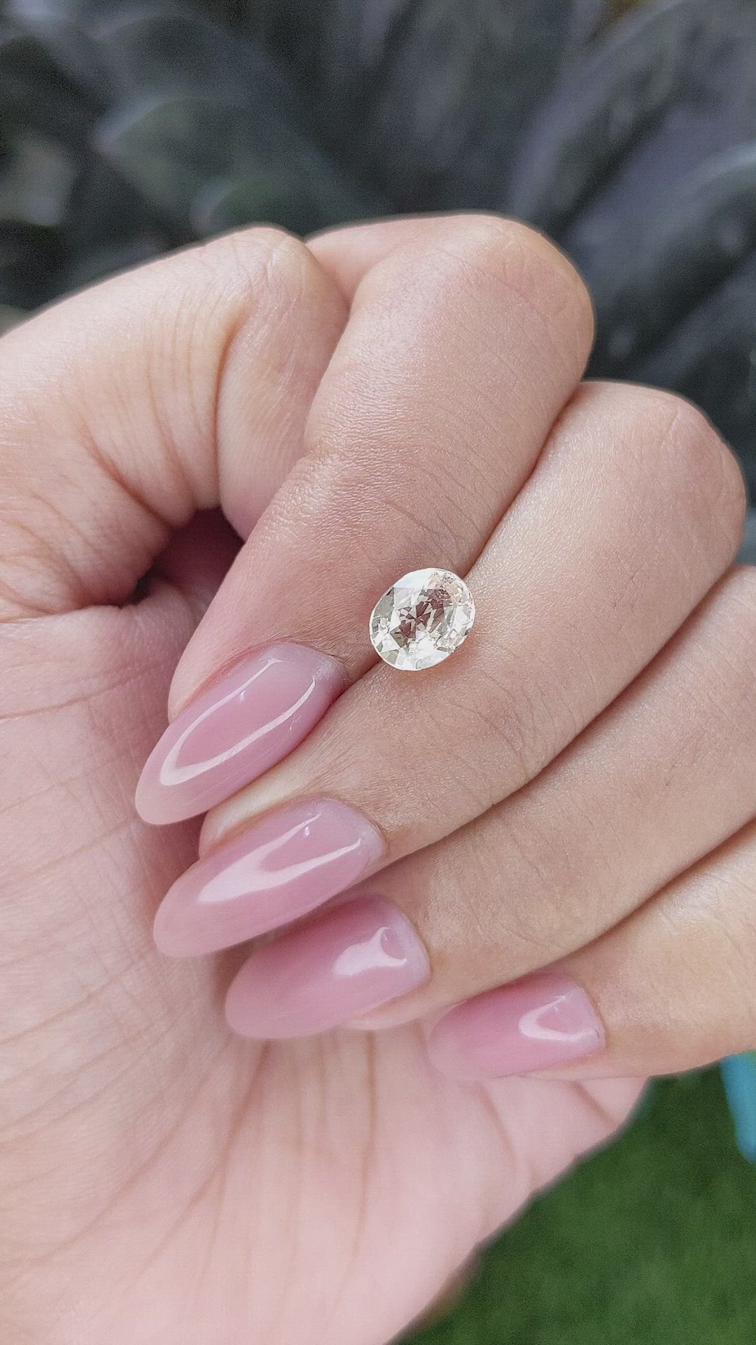 1.58 Ct. Peach Sapphire from Africa Size Video