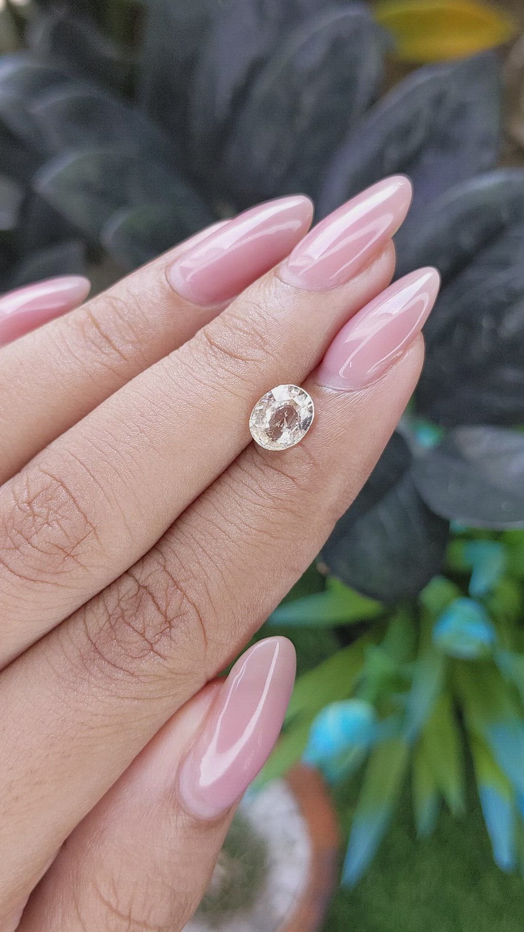 1.58 Ct. Peach Sapphire from Africa Size Video