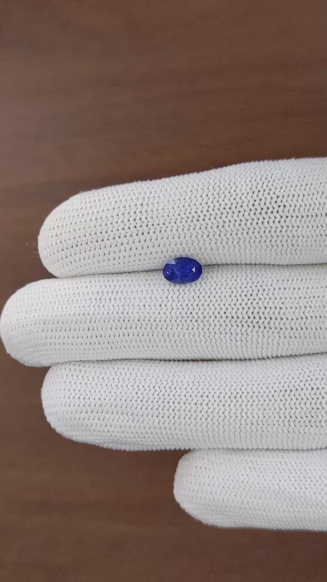 1.19 Ct. Blue Sapphire from Africa Size Video