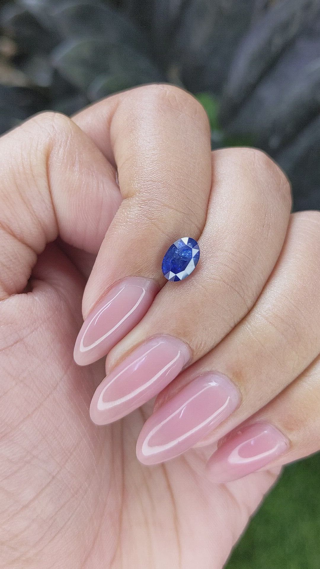 1.19 Ct. Blue Sapphire from Africa Size Video
