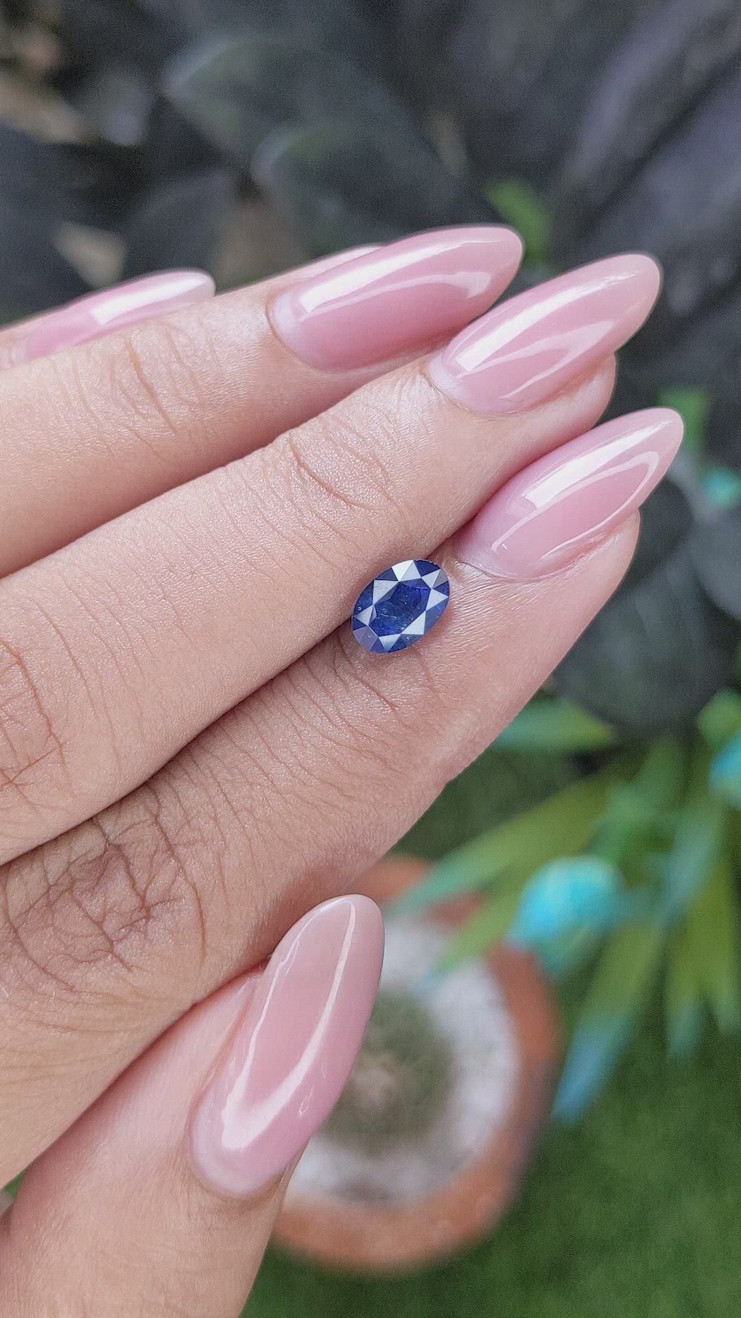 1.19 Ct. Blue Sapphire from Africa Size Video