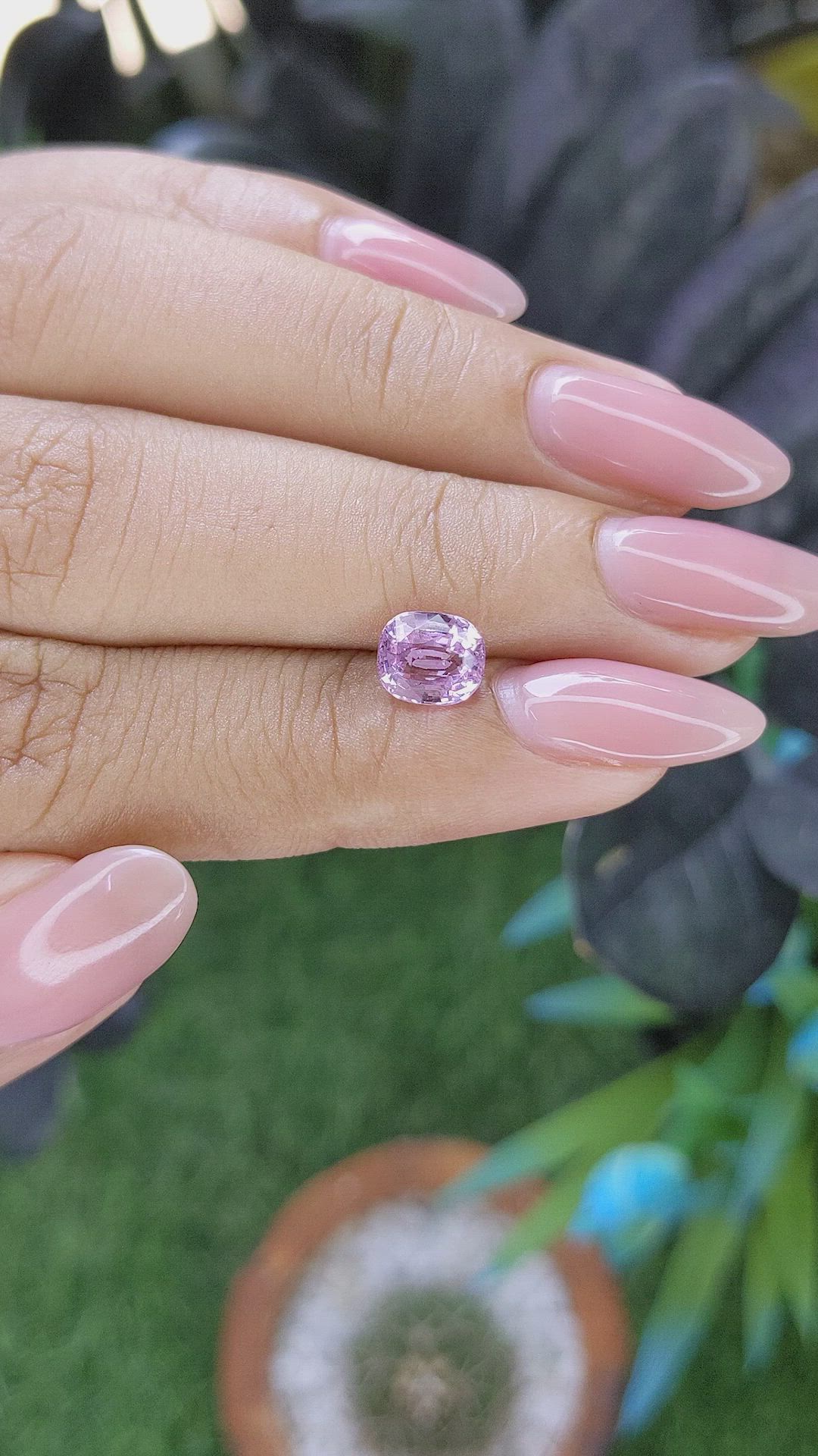 1.58 Ct. Pink Sapphire from Africa Size Video