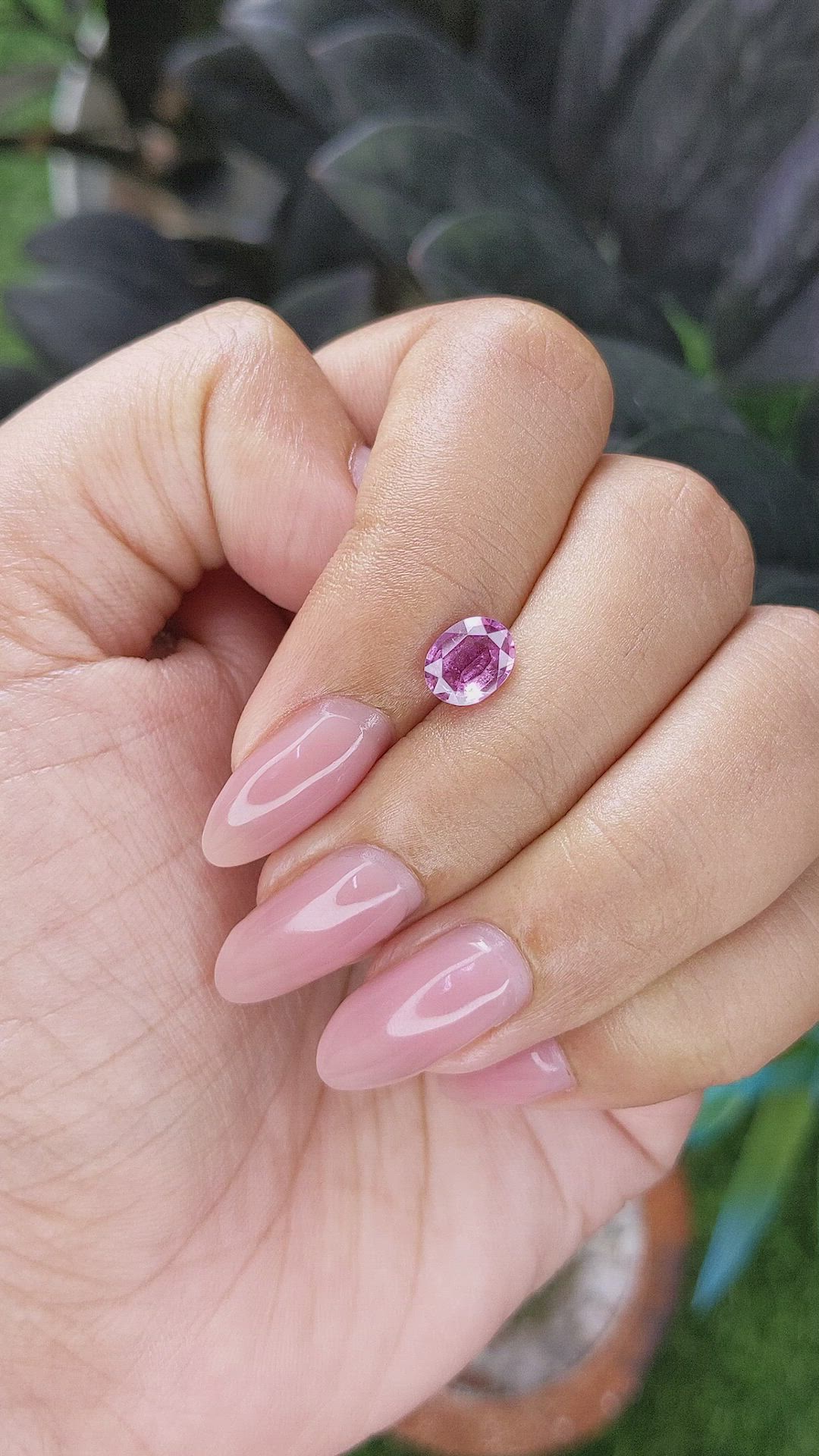 1.10 Ct. Pink Sapphire from Africa Size Video