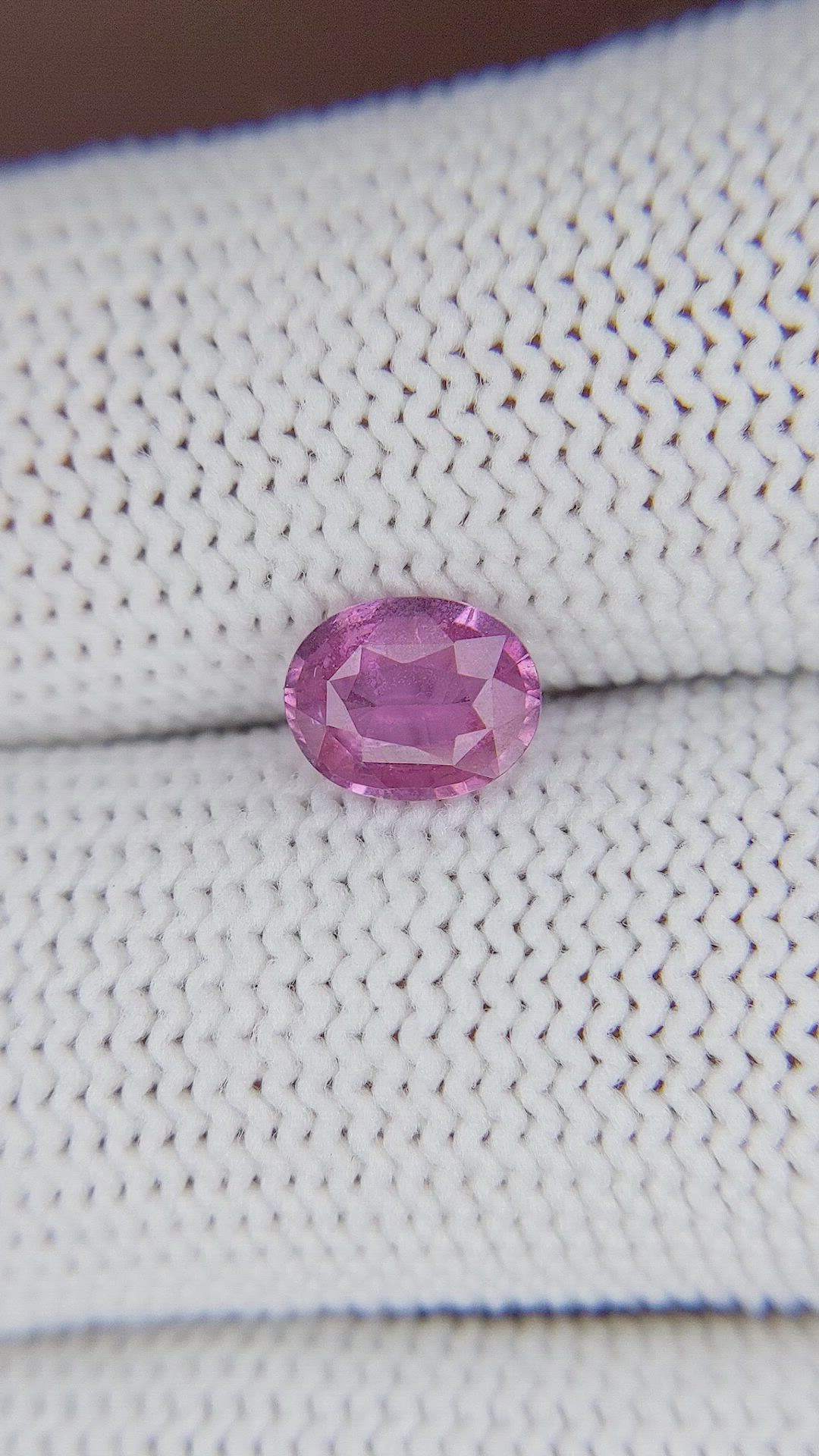 1.10 Ct. Pink Sapphire from Africa Size Video