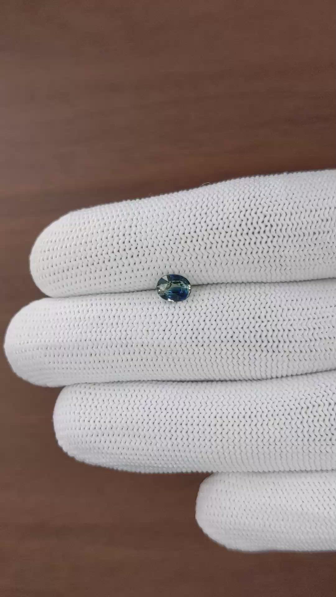 1.04 Ct. Bi Color / Parti Sapphire from Africa Size Video