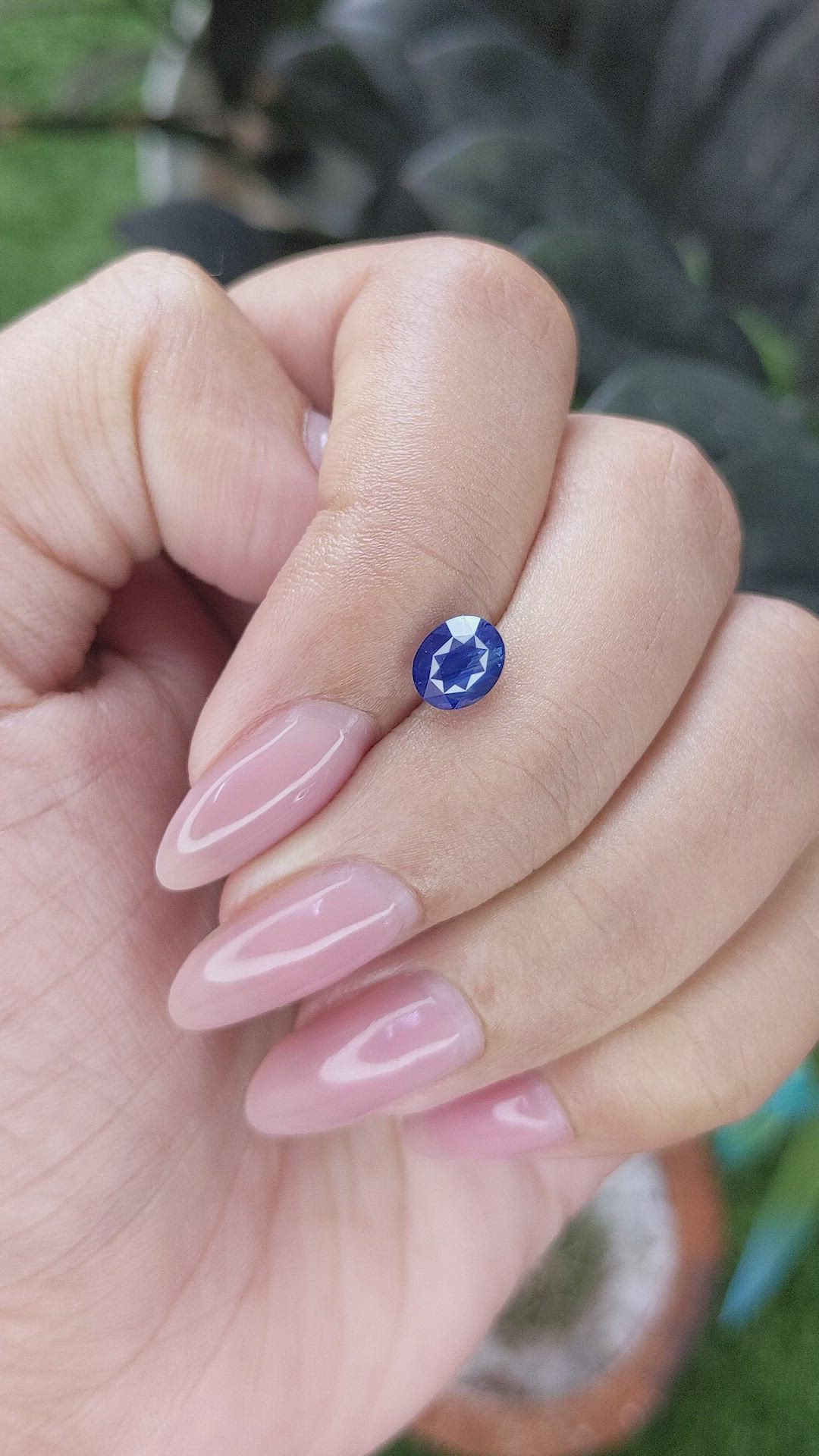 1.19 Ct. Blue Sapphire from Africa Size Video