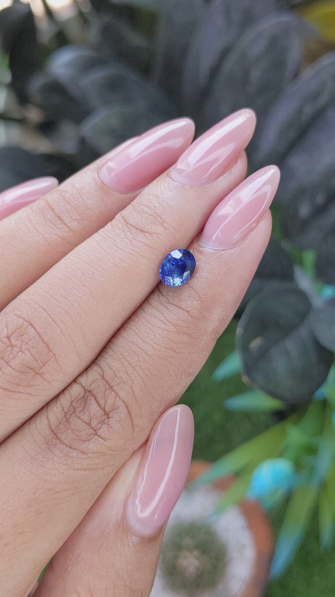 0.94 Ct. Blue Sapphire from Africa Size Video
