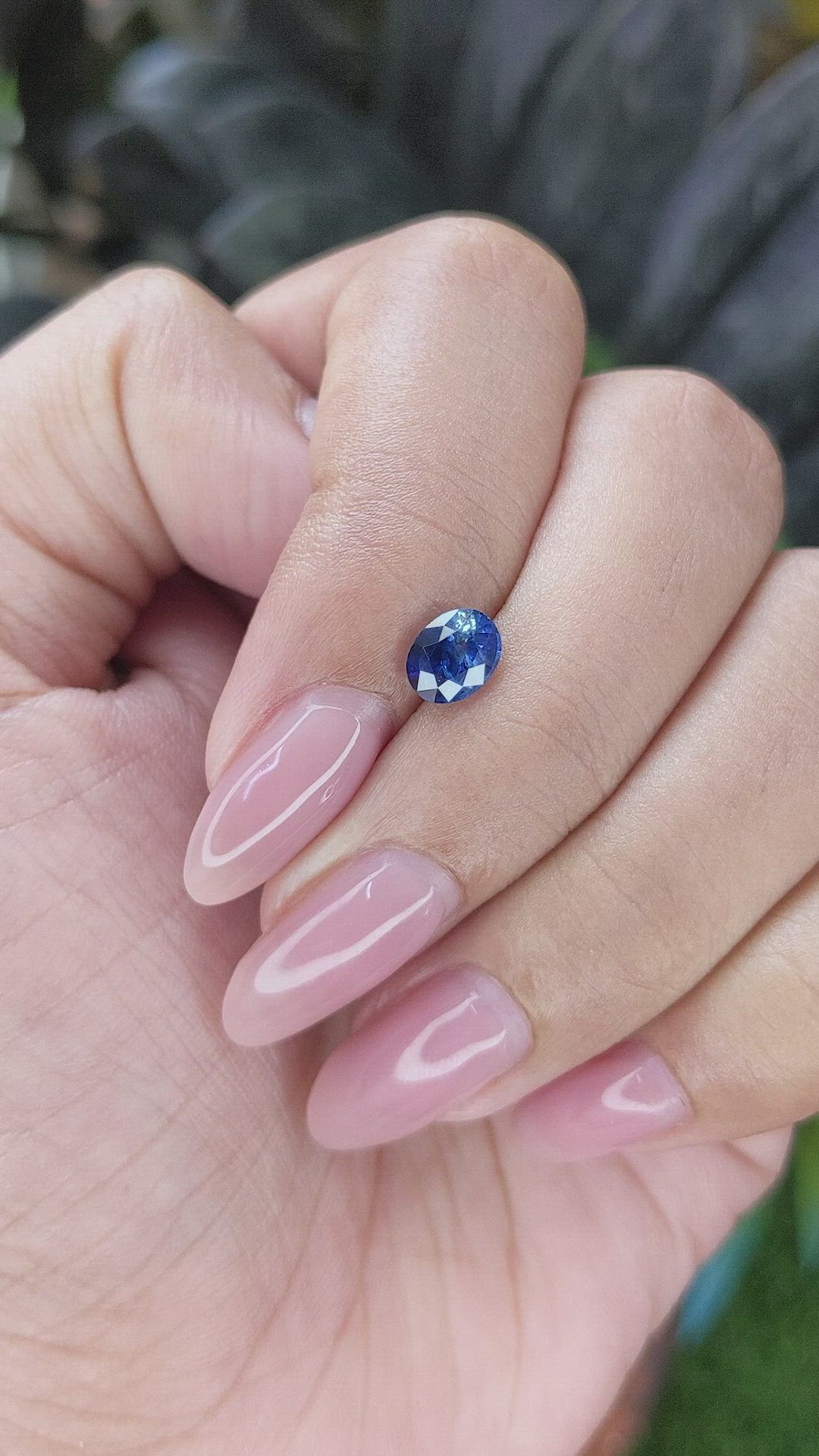 0.94 Ct. Blue Sapphire from Africa Size Video