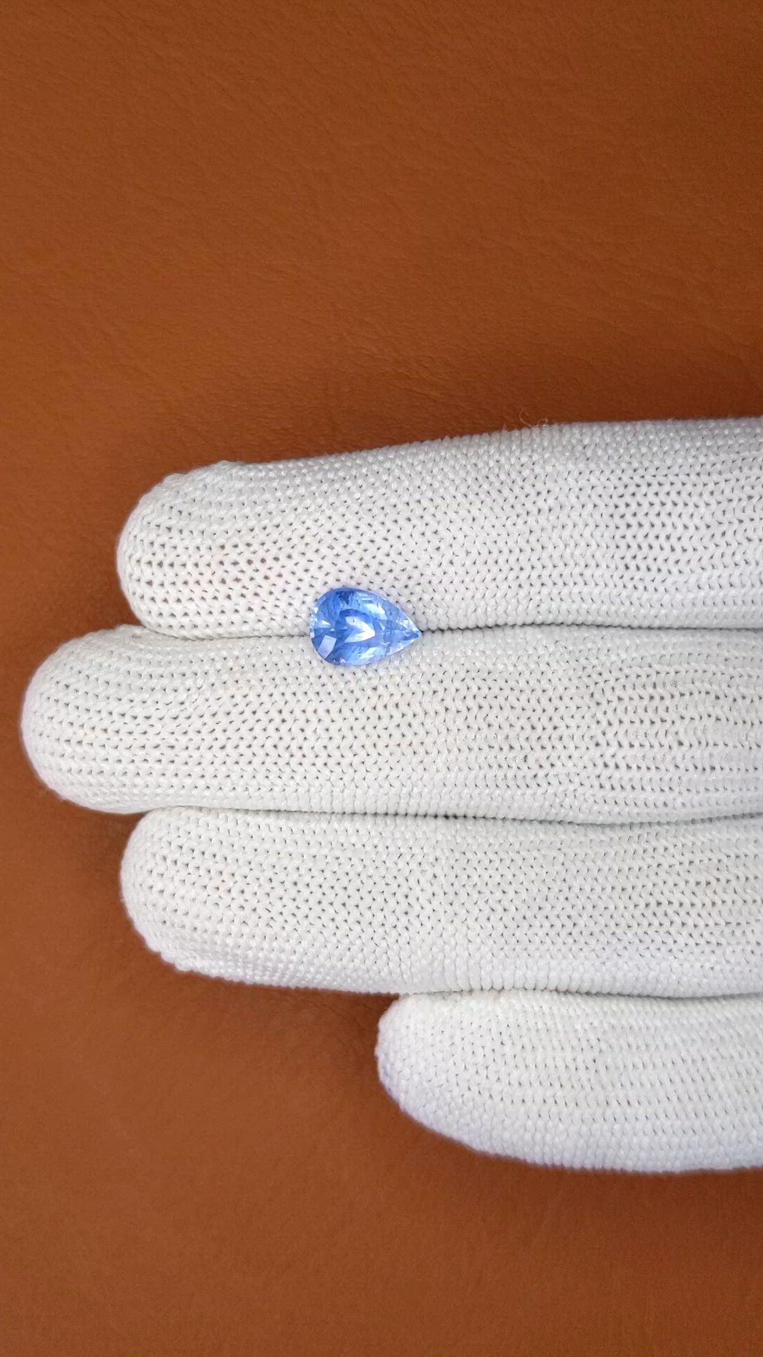 2.49 Ct. Blue Sapphire from Ceylon (Sri Lanka) Size Video