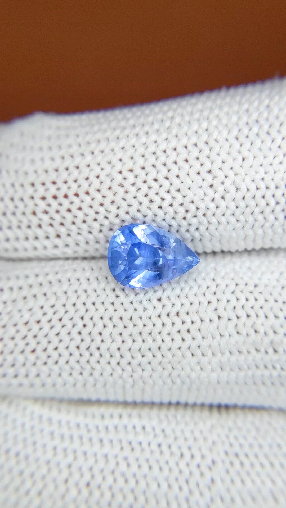 2.49 Ct. Blue Sapphire from Ceylon (Sri Lanka) Size Video