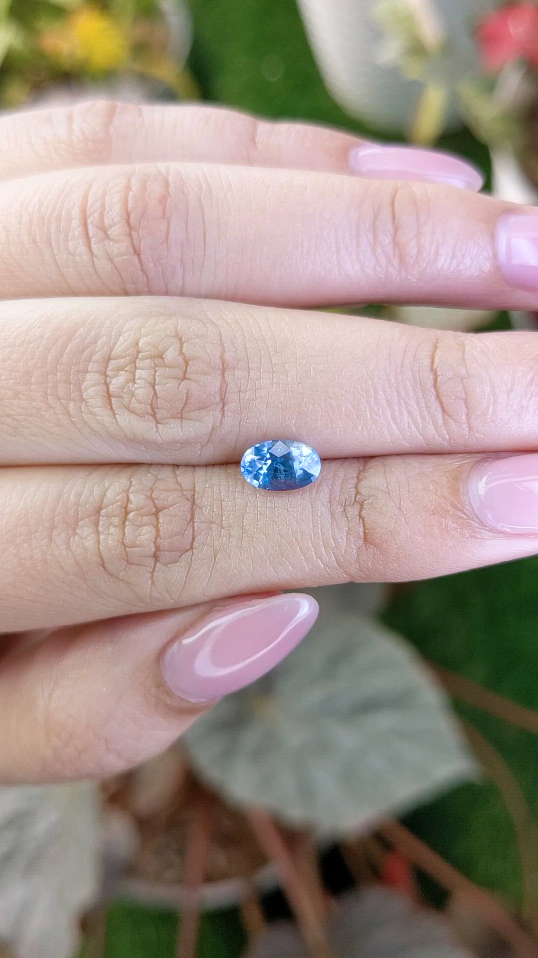 1.33 Ct. Blue Sapphire from Ceylon (Sri Lanka) Size Video