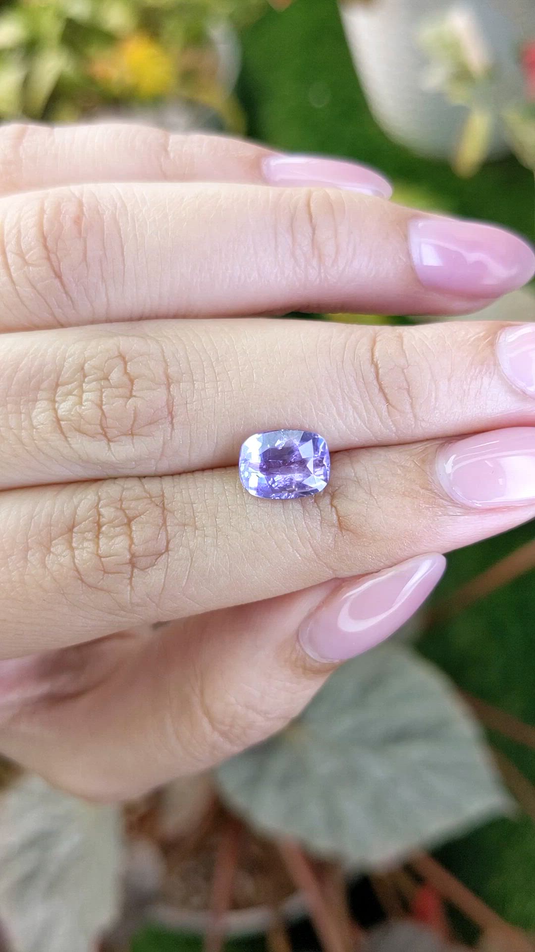 2.51 Ct. Purple Sapphire from Ceylon (Sri Lanka) Size Video
