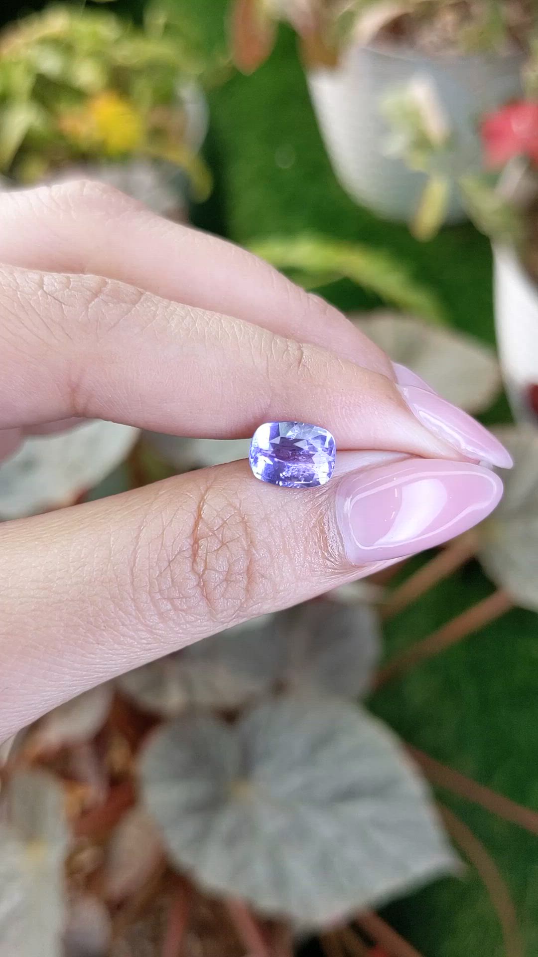 2.51 Ct. Purple Sapphire from Ceylon (Sri Lanka) Size Video