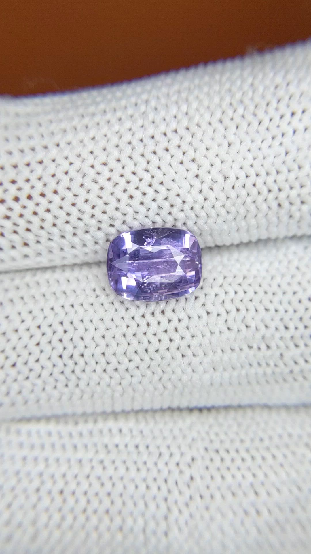 2.51 Ct. Purple Sapphire from Ceylon (Sri Lanka) Size Video