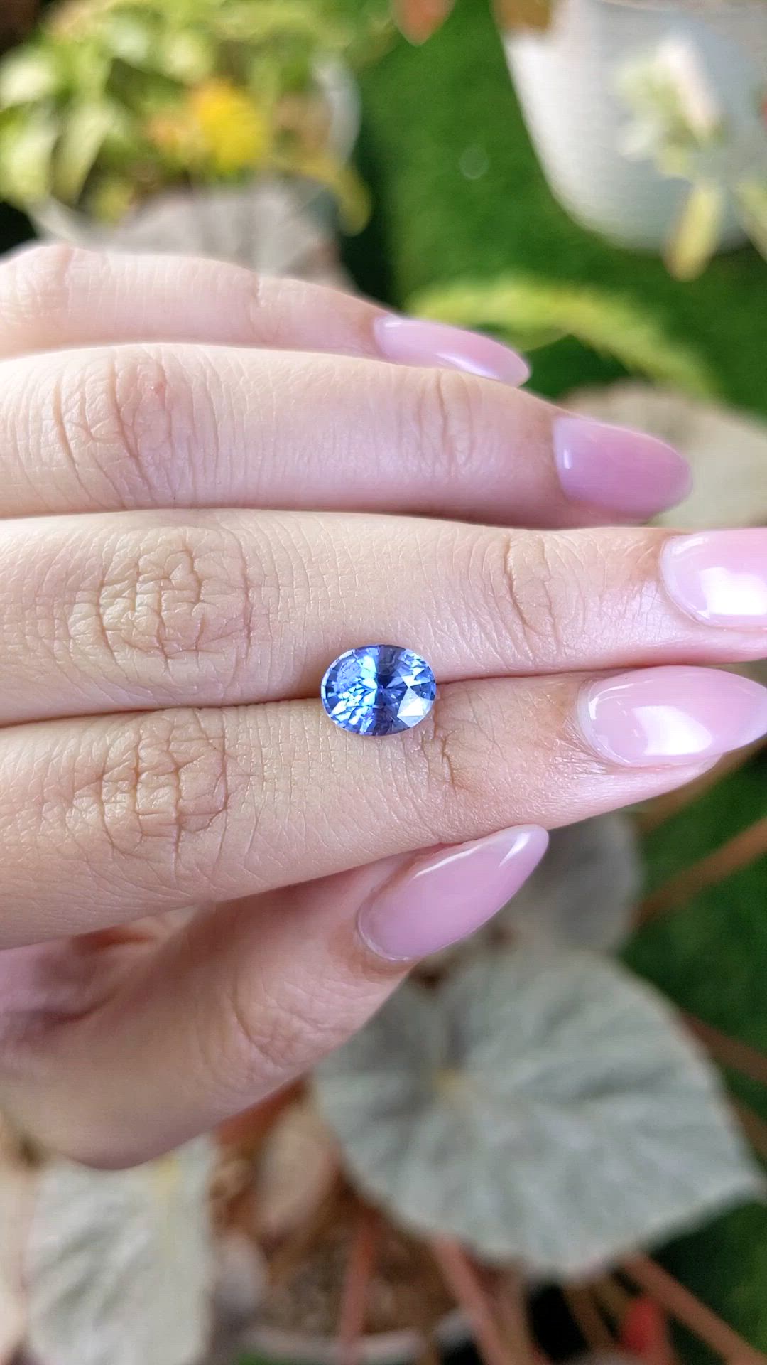 2.43 Ct. Blue Sapphire from Ceylon (Sri Lanka) Size Video