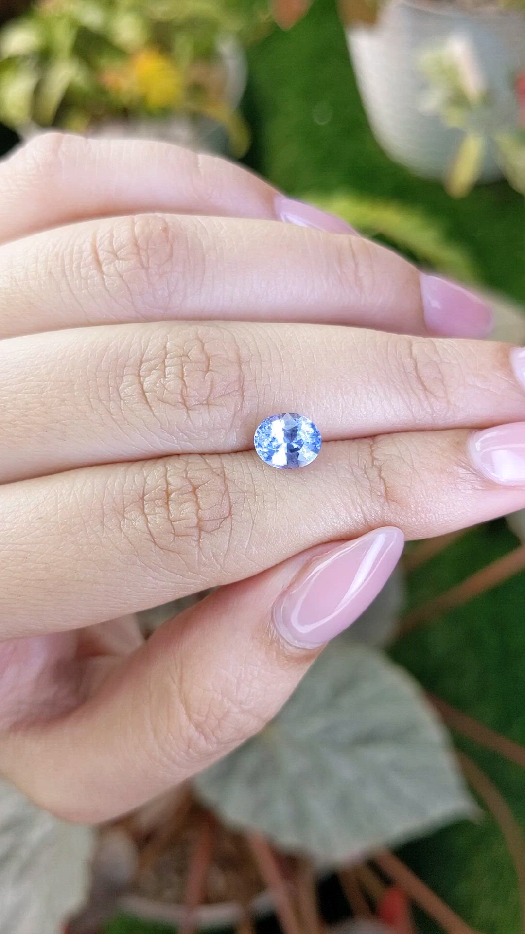 2.12 Ct. Blue Sapphire from Ceylon (Sri Lanka) Size Video