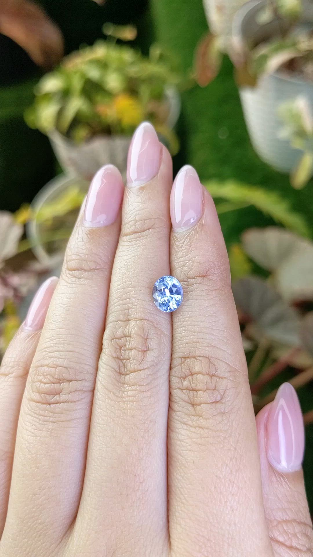 2.12 Ct. Blue Sapphire from Ceylon (Sri Lanka) Size Video