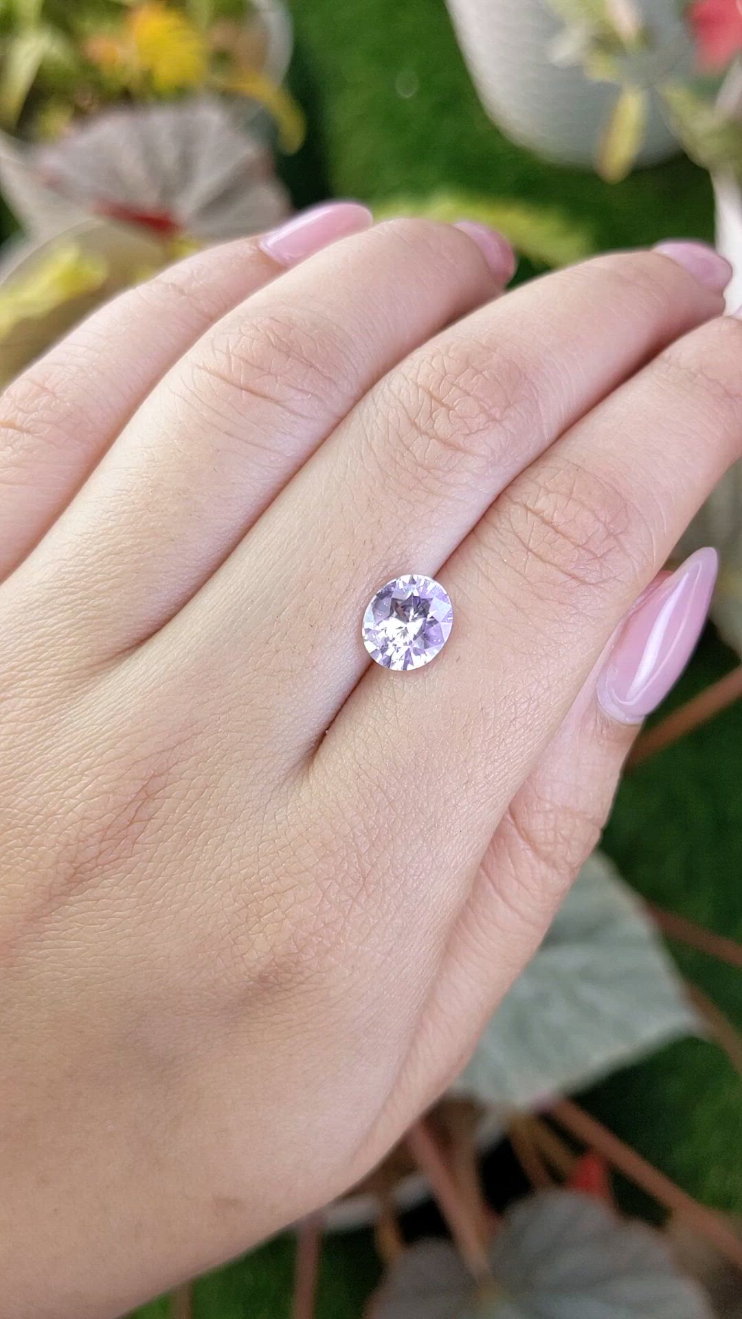 2.05 Ct. Purplish Pink Sapphire from Ceylon (Sri Lanka) Size Video