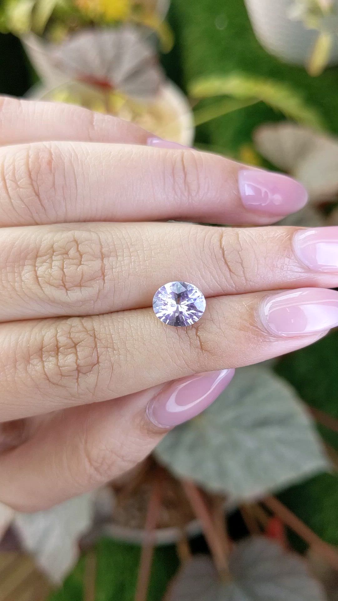2.05 Ct. Purplish Pink Sapphire from Ceylon (Sri Lanka) Size Video