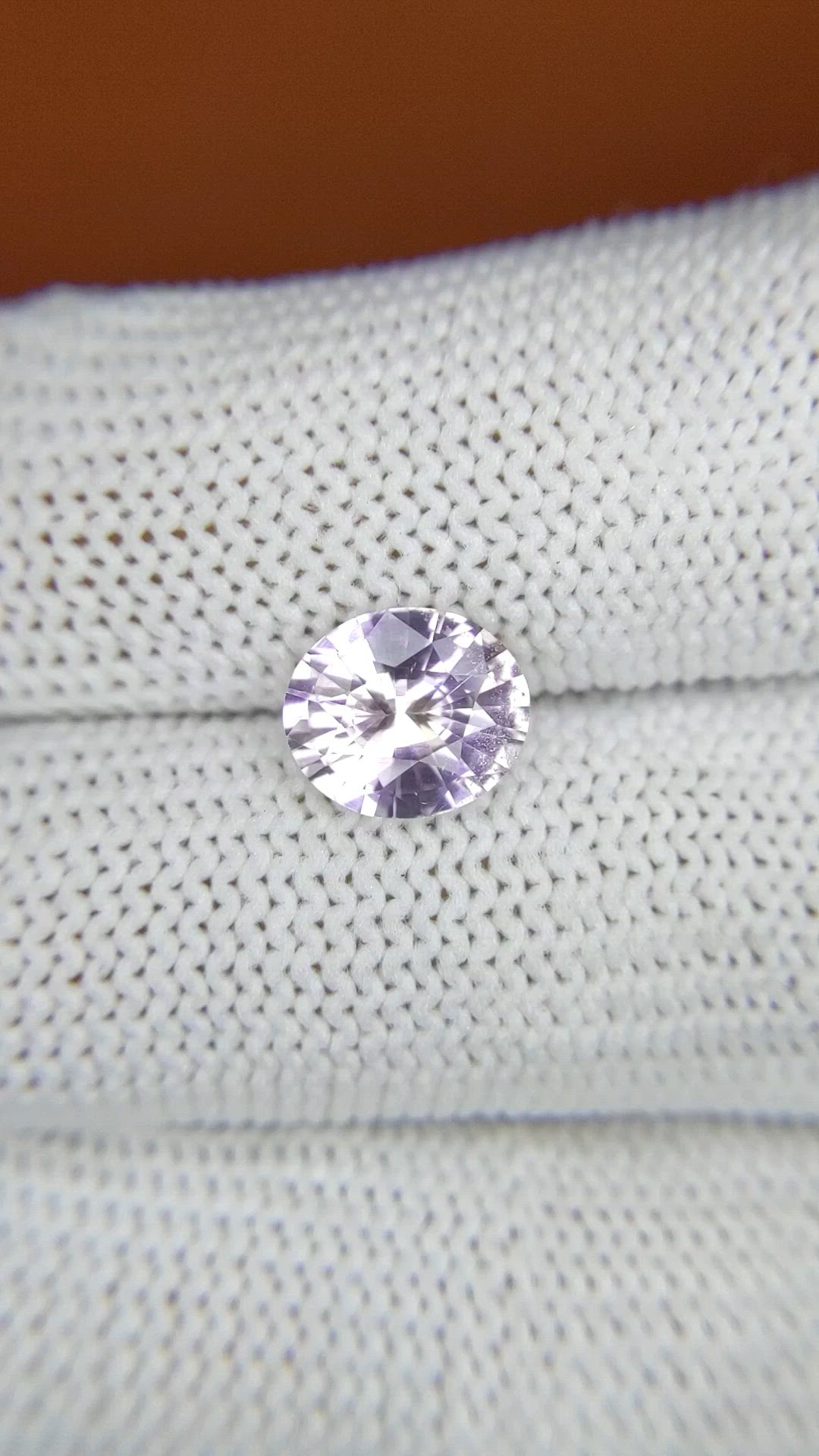 2.05 Ct. Purplish Pink Sapphire from Ceylon (Sri Lanka) Size Video