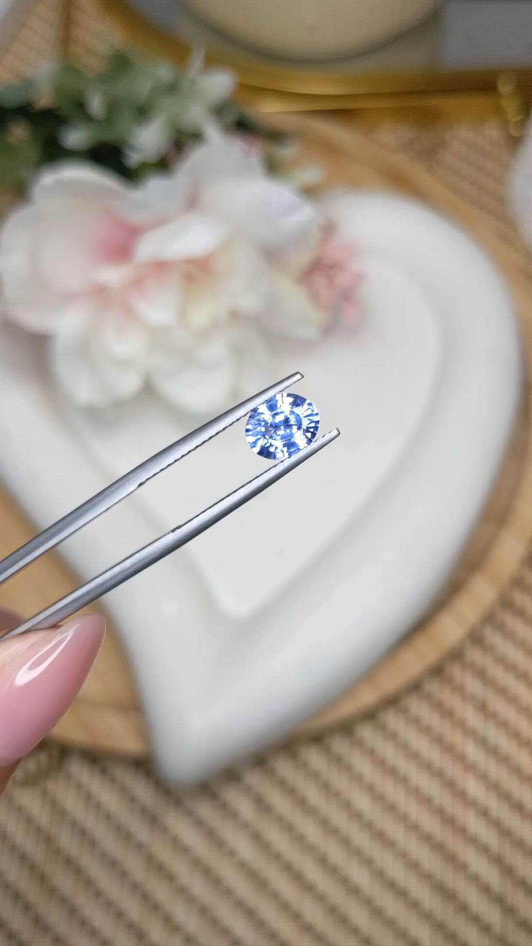 1.31 Ct. Blue Sapphire from Ceylon (Sri Lanka) Size Video